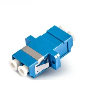 Blue LC-LC Duplex Fiber Optic Flange Adapter 11 S4cfe448687764ee6a83cf2c01b92b6481