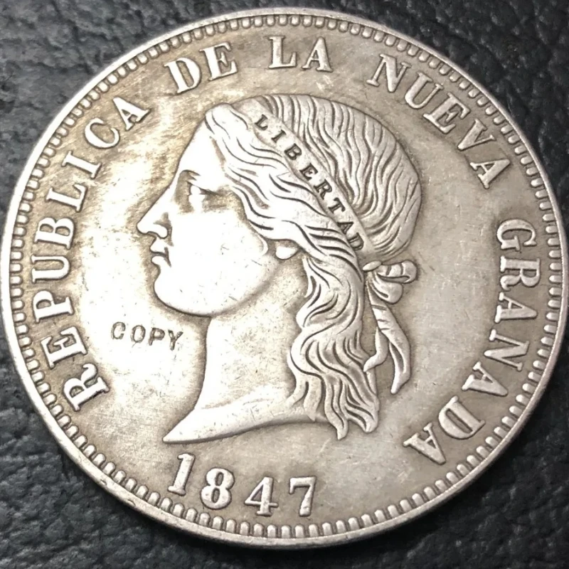 Vintage 1847 Colombia 16 Pesos Replica Coin 3 Vintage 1847 Colombia 16 Pesos Replica Coin - Image 3
