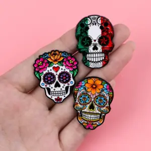 Vibrant Mexican Day of the Dead Brooch 13 S4d1b6032742e4d03aa0aafddaeaff4abw