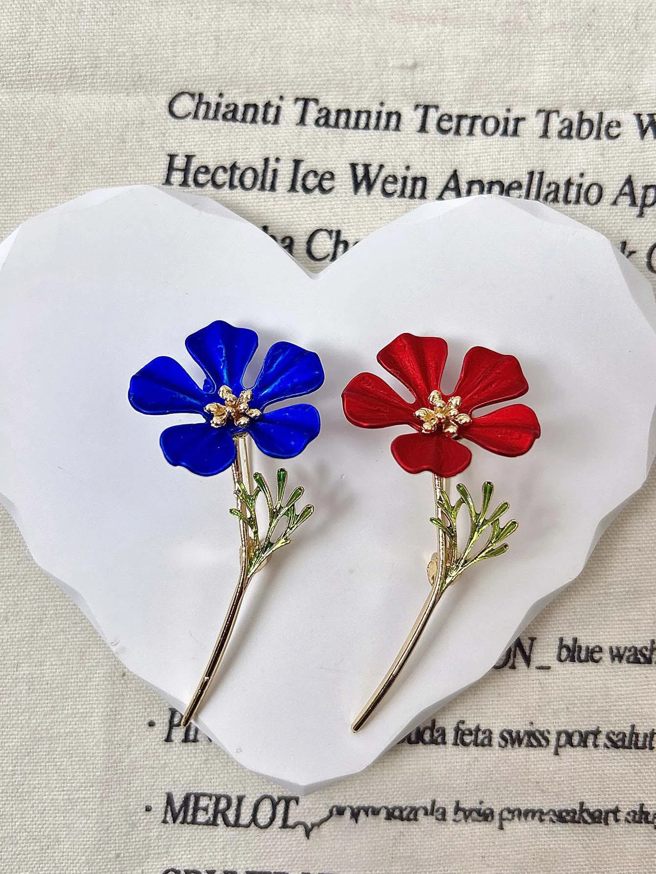 Floral Enamel Brooch for Unisex Style 4 Floral Enamel Brooch for Unisex Style - Image 4