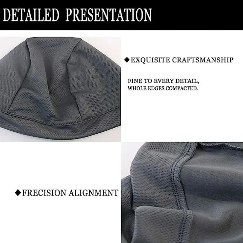 Motorcycle Helmet Inner Comfort Cap in Black 5 Motorcycle Helmet Inner Comfort Cap in Black - Image 5