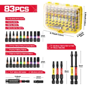 83-Piece Professional Driver Bit Set with Magnetic Tips 19 S4d5837d07bee4997b30fbd8c57ab00afR