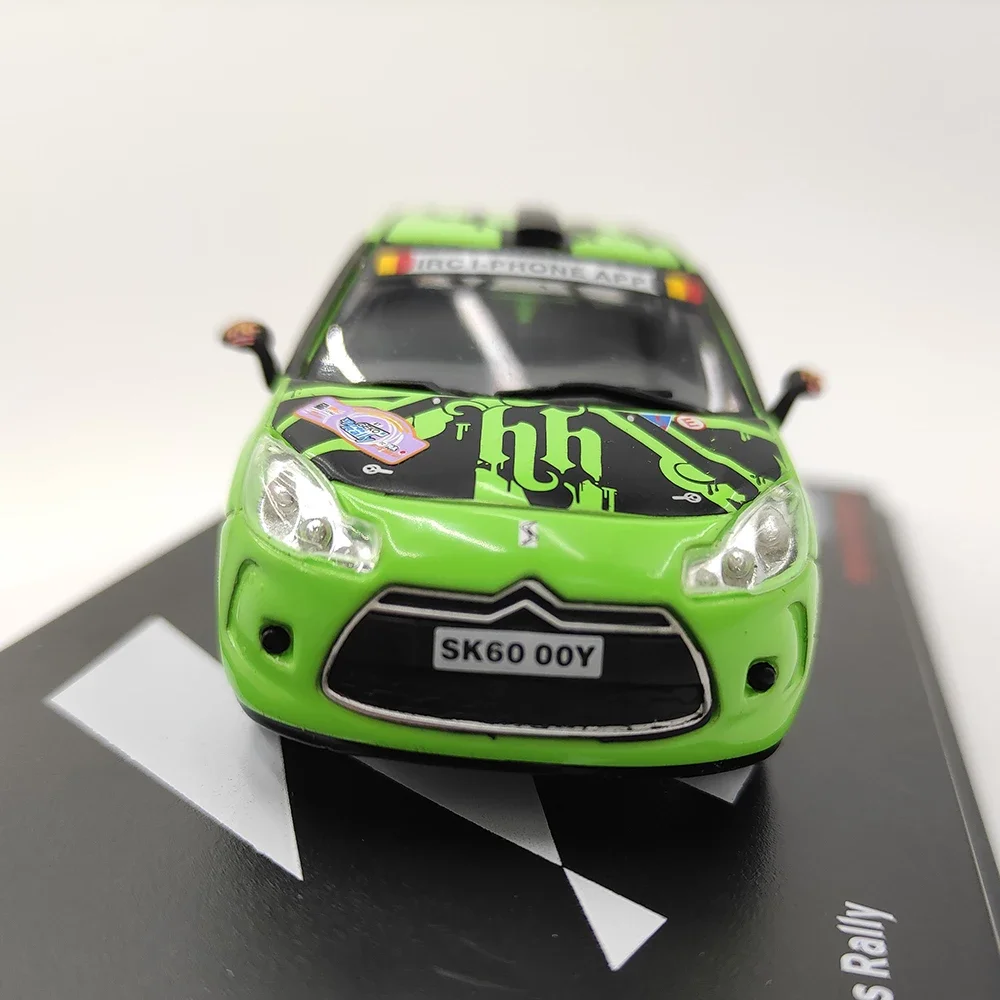 Vibrant Lime Green Citroen DS3 R3T Diecast Model 3 Vibrant Lime Green Citroen DS3 R3T Diecast Model - Image 3