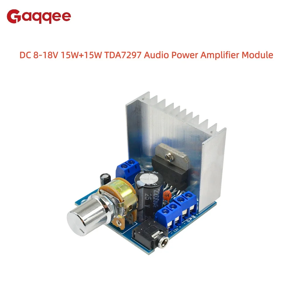 Stereo Audio Amplifier Module 15W 8-18V 1 Stereo Audio Amplifier Module 15W 8-18V