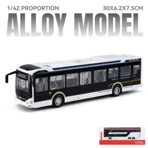 Modern City Bus Diecast Model 1:42 Scale 16 S4d891494d77b4f5d9246b3f766a542f1a