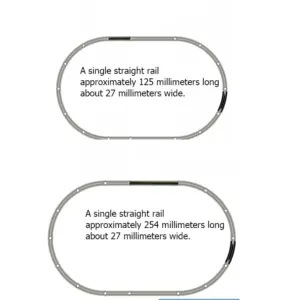 N-Scale 6 Straight Train Tracks (5" & 10") Set 10 S4d995a9887f348d0b8702fd356a35765K