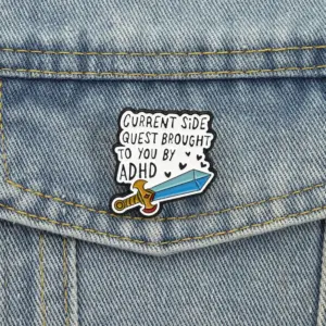 Playful Cartoon-Shaped Alloy Brooch with Speech Bubble 10 S4df06e0d979f4c54914094d140a0dd30t