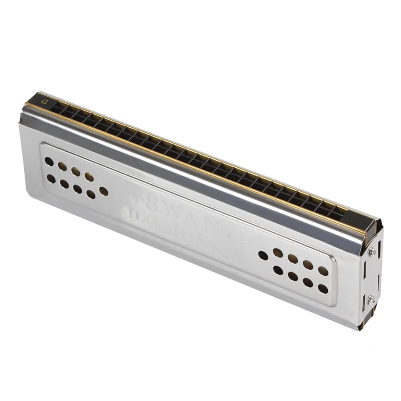 Professional Swan 24-Hole Tremolo Harmonica 4 Professional Swan 24-Hole Tremolo Harmonica - Image 4