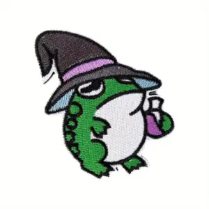 Creative Cartoon Frog Patch with Hook-and-Loop 6 S4e5c5d6aef9546109d41475c82e4f25cM