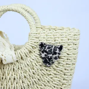 Leopard Print Cheetah Brooch Acrylic Necklace 10 S4e6226856c1b45439d7d65e99aecf65eT