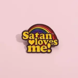 Rainbow Enamel Brooch for Women and Kids