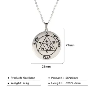 Vintage Stainless Steel Pentacle Necklace 13 S4e69cf6e118341ca87fe704e71a873a1W