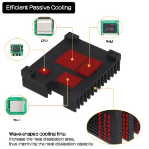 Geekworm Raspberry Pi CM5 Aluminum Heatsink 9 S4e9431938eb34ee9b97533f45d20d5c5D
