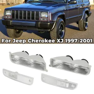 Jeep XJ Signal Light Set 1997-2001 Smoke 12 S4e9e184d8fb14a0daed24c2806363f4cD
