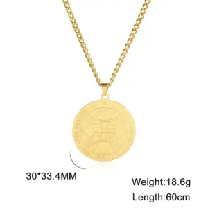 Stainless Steel Occult Pendant Necklace 13 S4ef16c2a003d4ced8b233b2bfe76569e7