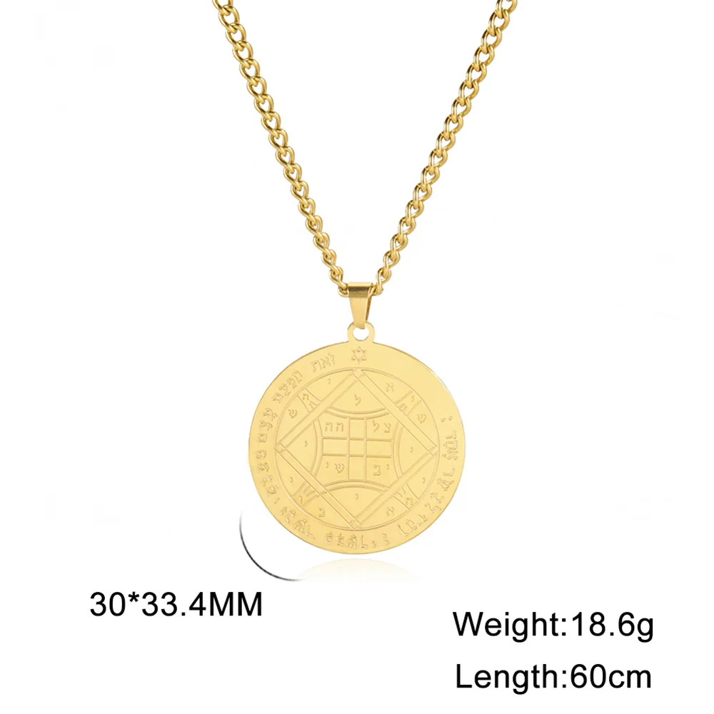 Stainless Steel Occult Pendant Necklace 6 Stainless Steel Occult Pendant Necklace - Image 6