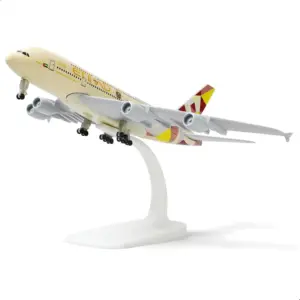 20cm Die-Cast Etihad A380 Model Aircraft 11 S4f034c1e2e6b492ca43a8a543bc345eaZ