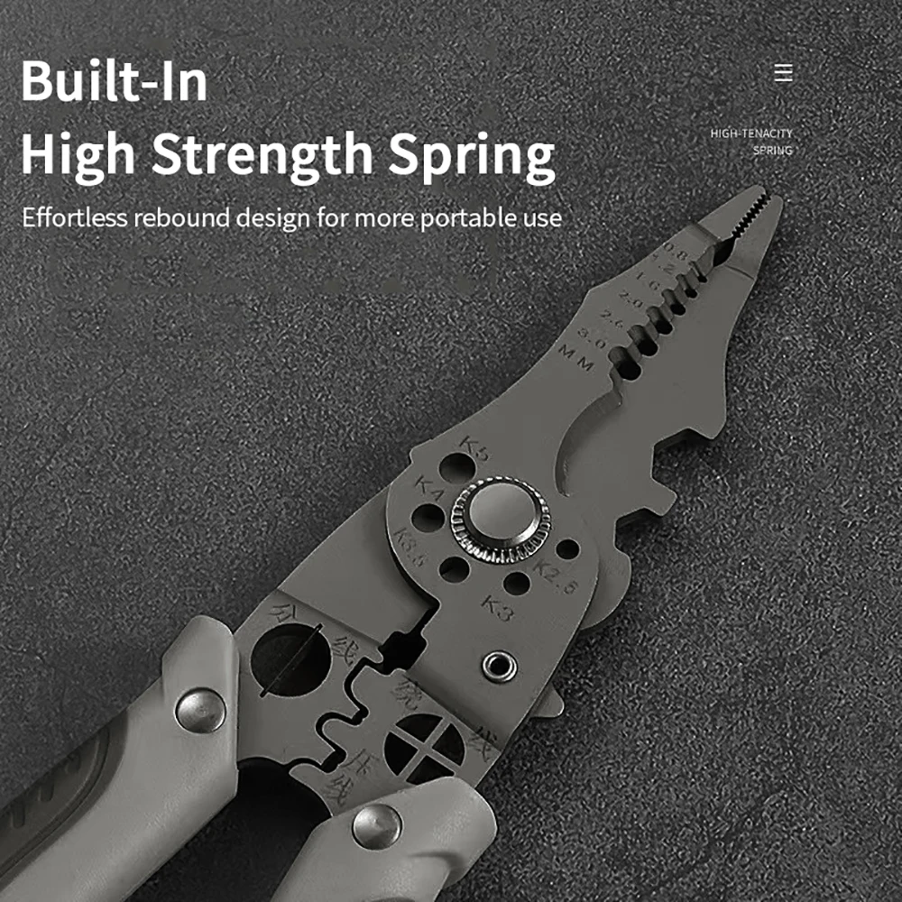 21-In-1 Stainless Steel Wire Stripping Pliers 2 21-In-1 Stainless Steel Wire Stripping Pliers - Image 2