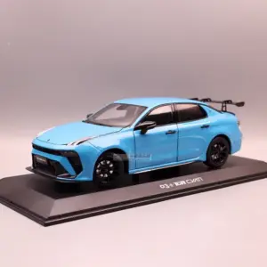 1:18 Lynk & Co 03+TCR CYAN Simulation Alloy Car Model Souvenir Display Boy Gifts Collection Vehicle Toys Decoration ﻿