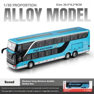 Luxury Double-Decker Model Bus 1:30 Scale 17 S4f868166772a48b4b343a2029f6107557