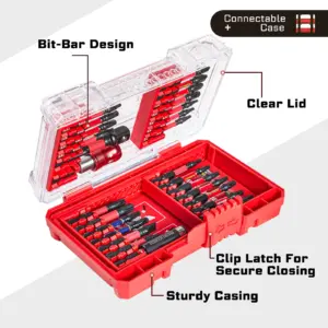 27-Piece Impact Screwdriver Bit Set with Case 10 S4fd840eb78284438a6a60e2188411f93u