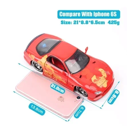 1:24 Mazda RX-7 Diecast Model Car 6 1:24 Mazda RX-7 Diecast Model Car - Image 6