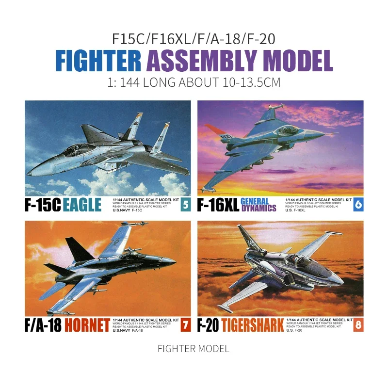 Military Fighter Aircraft Model Collection 1:144 Scale 5 Military Fighter Aircraft Model Collection 1:144 Scale - Image 5