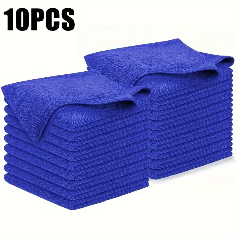 Vibrant Blue Microfiber Cleaning Cloths Set 7 Vibrant Blue Microfiber Cleaning Cloths Set - Image 7