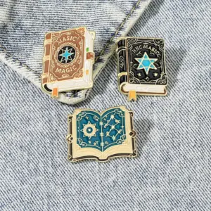 Halloween Book-Shaped Brooch in Vintage Style 10 S5034431e091e4640a4976a81ca9570d0d