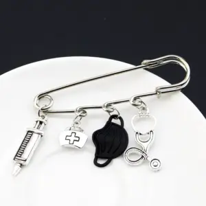 Medical-Themed Brooch Collection with Enamel Accents 15 S503ef29b167b482abe5f8b36f5a44047q