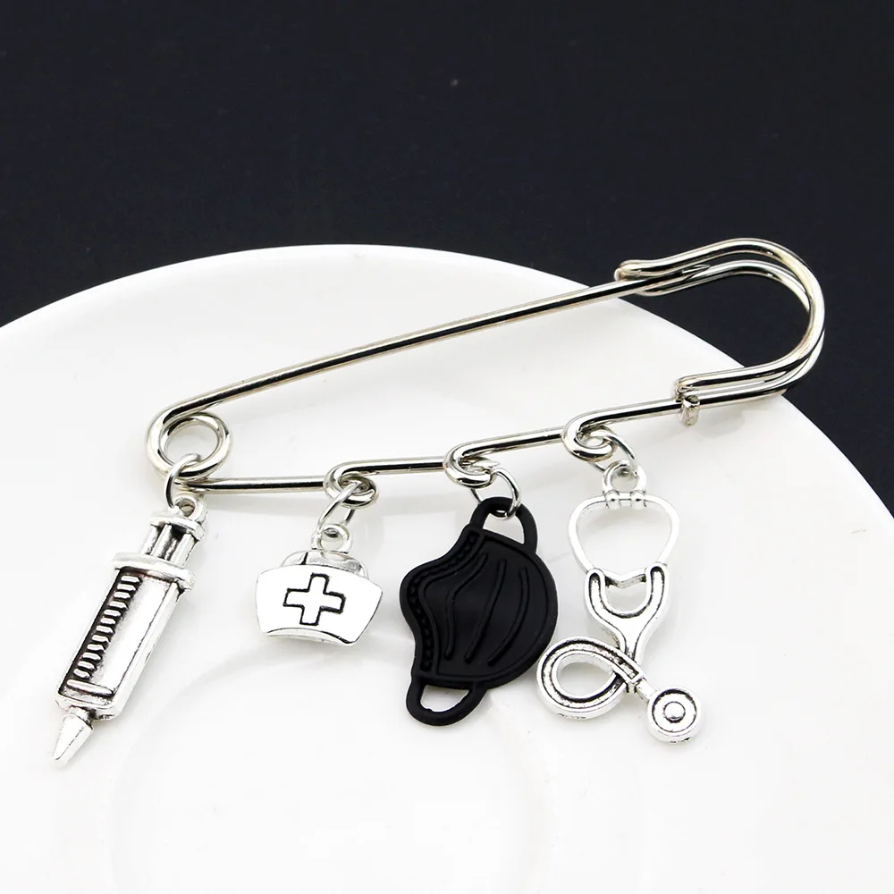 Medical-Themed Brooch Collection with Enamel Accents 6 Medical-Themed Brooch Collection with Enamel Accents - Image 6