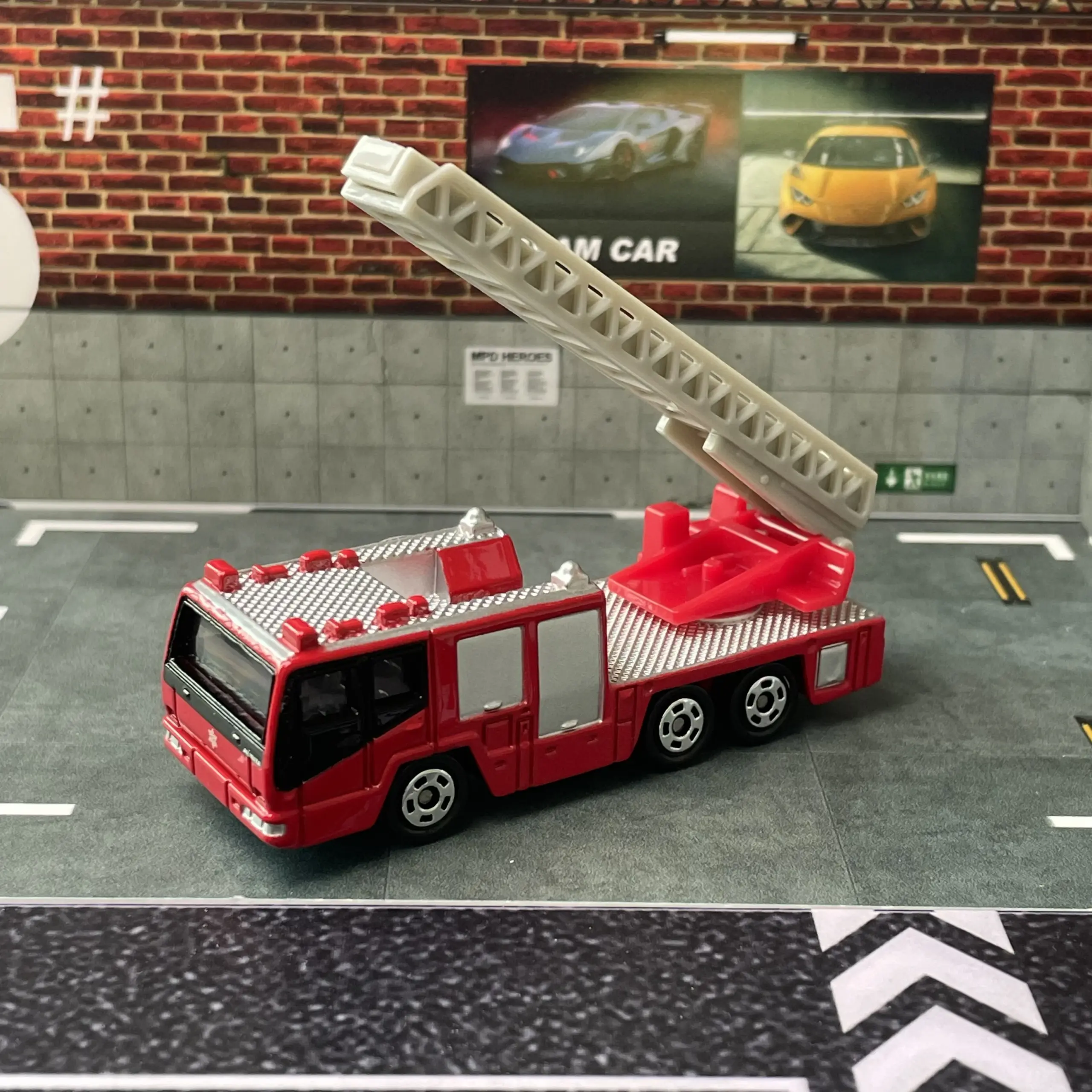 Takara Tomy Fire Truck Diecast Model 1:64 Scale 2 Takara Tomy Fire Truck Diecast Model 1:64 Scale - Image 2