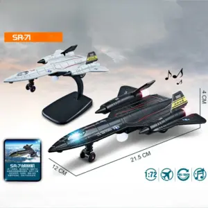 SR-71 Blackbird Diecast Model with Light & Sound 8 S505b94fea53c48e6b6d065480d2c0c62X