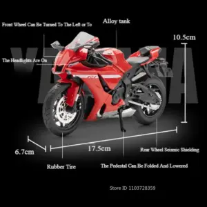 1:12 Scale V-REX R1M Diecast Motorcycle Model 11 S5067d506f7b245de857575676c924bc8C