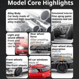 1:32 Diecast Alloy Firebird and Charger Model 11 S5088dce2d03f4e9580be7ef9b51d8261n