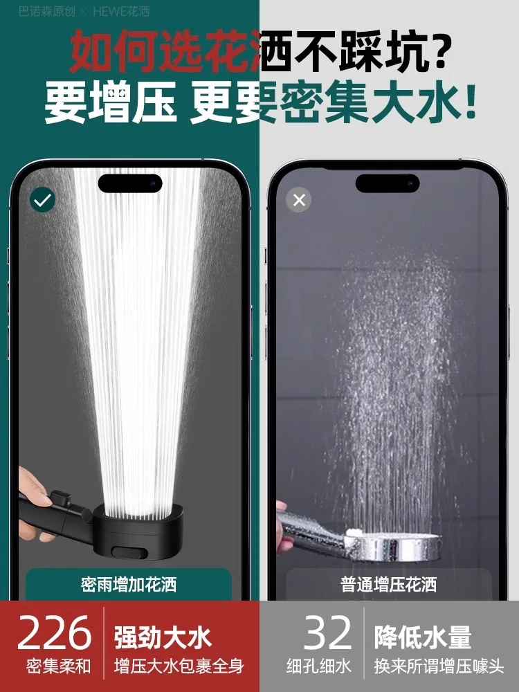 High-Pressure Shower Head with Detachable Hose 6 High-Pressure Shower Head with Detachable Hose - Image 6