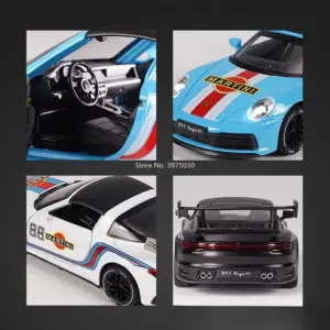 1:32 Porsche Martini Diecast Model Racing Car 11 S50cc24864ad74ad7ad89fae10105717eI