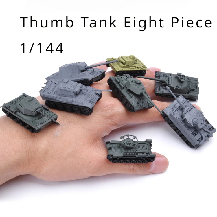 8pcs 1:144 Scale Military Tank Model Set 2 8pcs 1:144 Scale Military Tank Model Set - Image 2