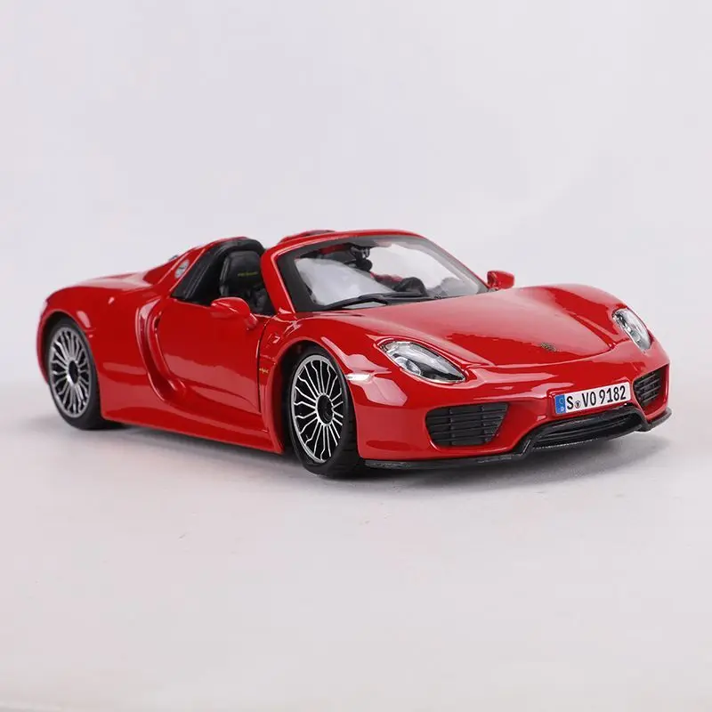 Vibrant Red Porsche 918 Spyder Diecast Model 4 Vibrant Red Porsche 918 Spyder Diecast Model - Image 4