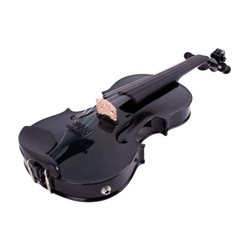 Elegant Black Electric Acoustic Viola 15-16 Inch 4 Elegant Black Electric Acoustic Viola 15-16 Inch - Image 4