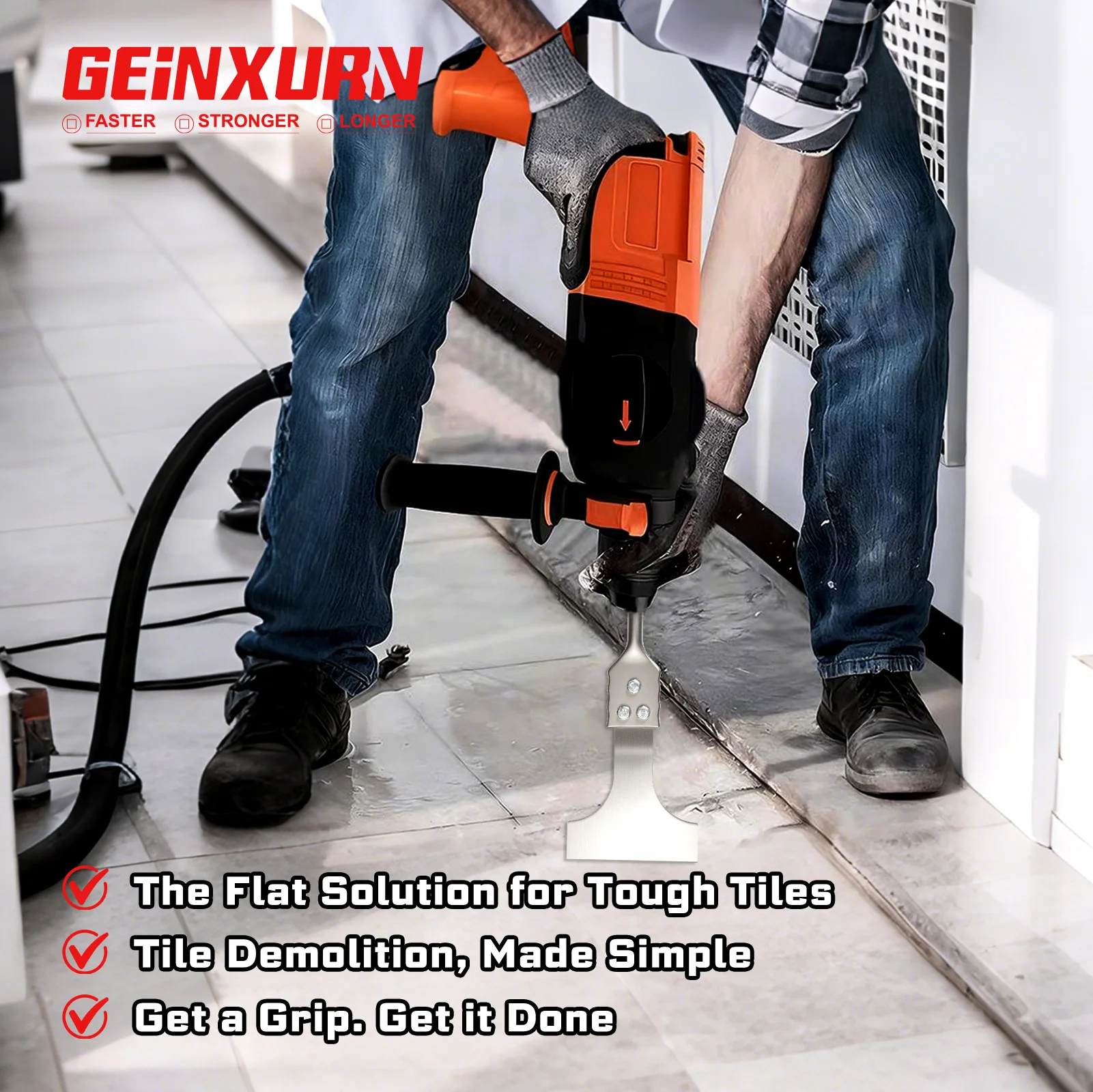 270mm SDS PLUS Heavy-Duty Chisel for Demolition 5 270mm SDS PLUS Heavy-Duty Chisel for Demolition - Image 5