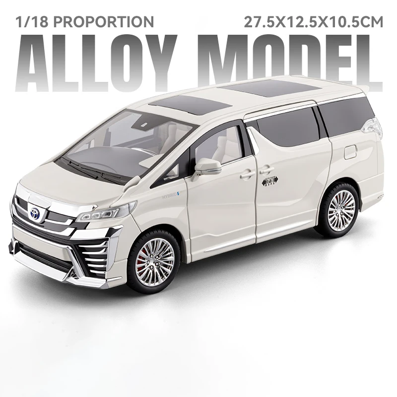 Elegant White Toyota Vellfire LM300 Diecast Model 7 Elegant White Toyota Vellfire LM300 Diecast Model - Image 7