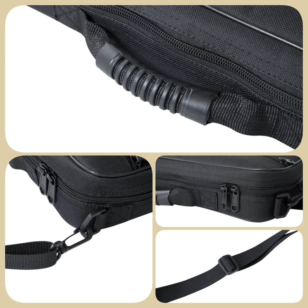 Elegant Leather Oboe Carrying Set with Padding 4 Elegant Leather Oboe Carrying Set with Padding - Image 4