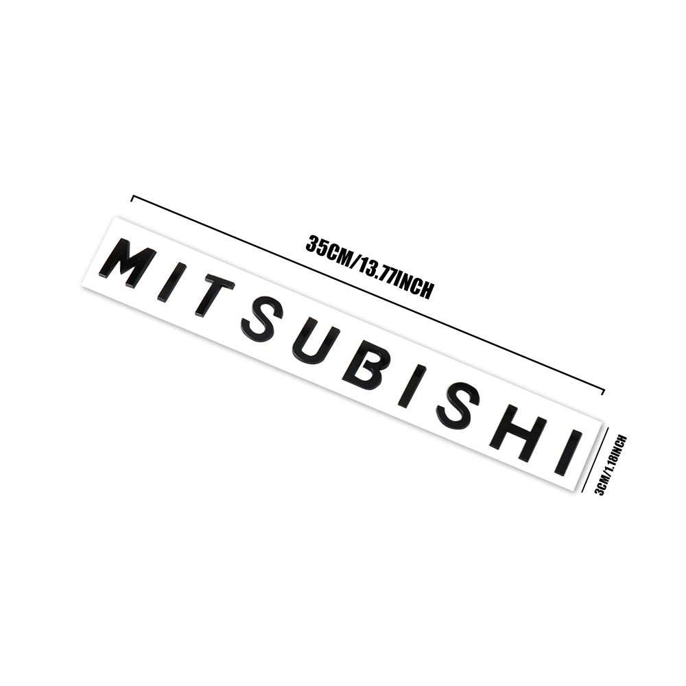 Mitsubishi 3D Front Hood Badge Sticker 35cm 2 Mitsubishi 3D Front Hood Badge Sticker 35cm - Image 2