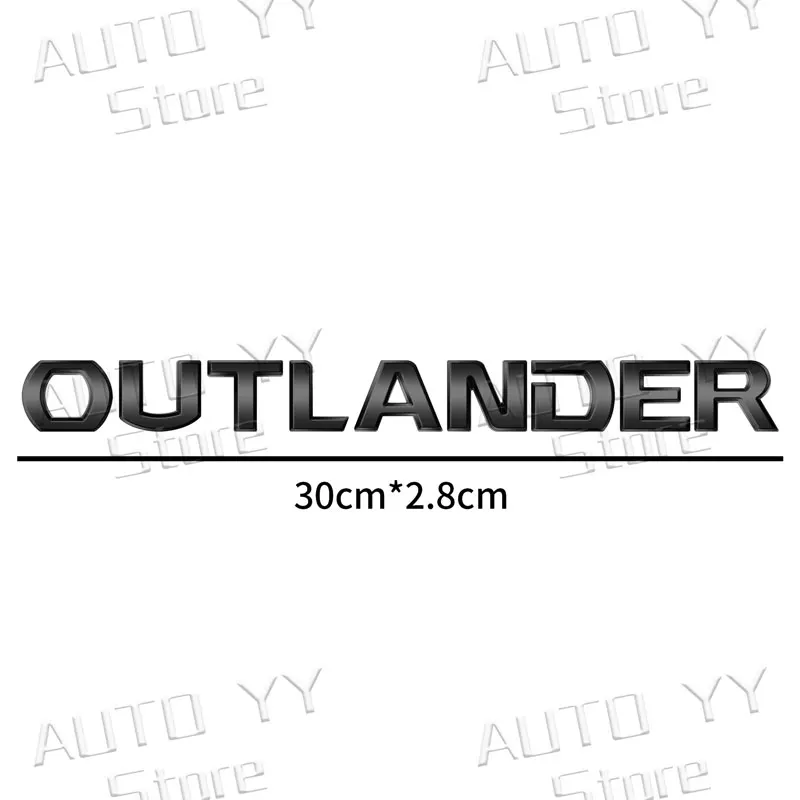 OUTLANDER 3D Metallic Car Decal for Mitsubishi 6 OUTLANDER 3D Metallic Car Decal for Mitsubishi - Image 6