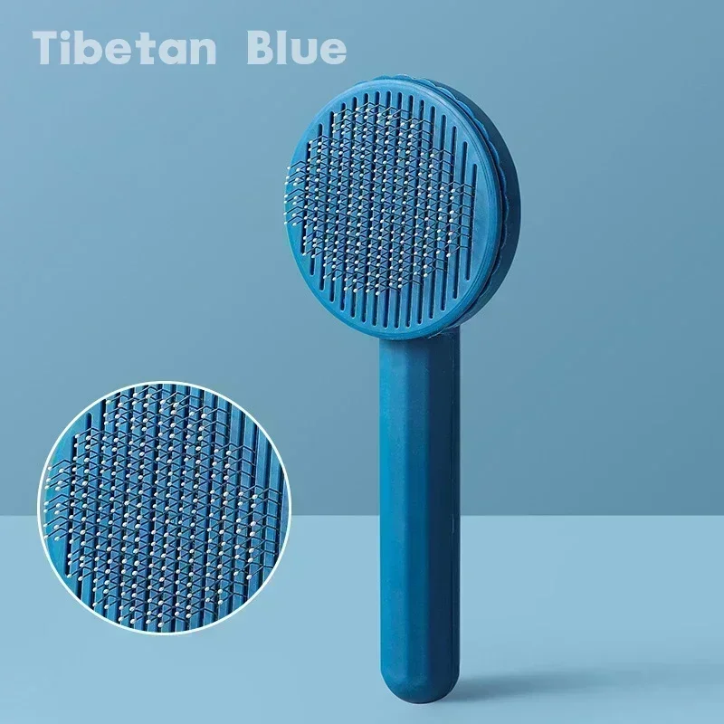 Light Green Pet Grooming Brush for Cats 9 Light Green Pet Grooming Brush for Cats - Image 9