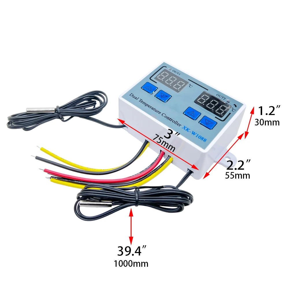 Dual LED Digital Temperature Controller for HVAC Systems 3 Dual LED Digital Temperature Controller for HVAC Systems - Image 3