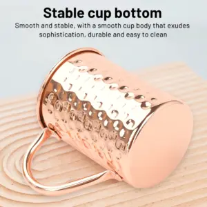 Elegant 450ml Copper Moscow Mule Mug with Stainless Steel Inside 8 S51e0fe5d10f94c5c8a79df45c62b7161v