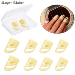 Beige Guitar Finger Picks Set for Adults 15 S51ef3fca8d68477992365ed3c9e576fcO