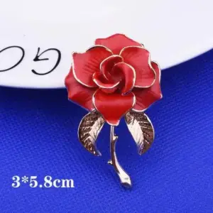 Vibrant Flower Brooch in Multiple Colors 19 S51f258bc364549b3a5a17a120f4f7a29V
